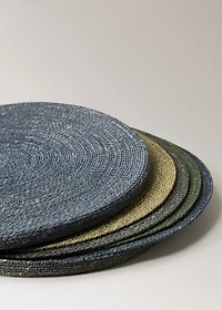 Seagrass placemats assorted colours with box