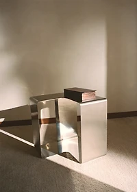 Wooden box with large lid