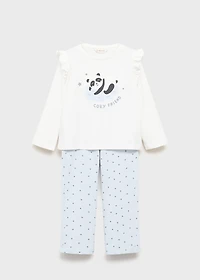 Printed long pyjamas