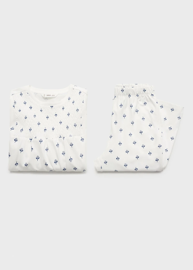 Printed cotton pyjamas