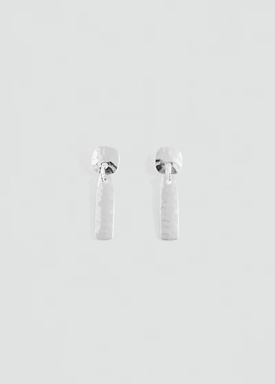 Earrings with geometric appliqué