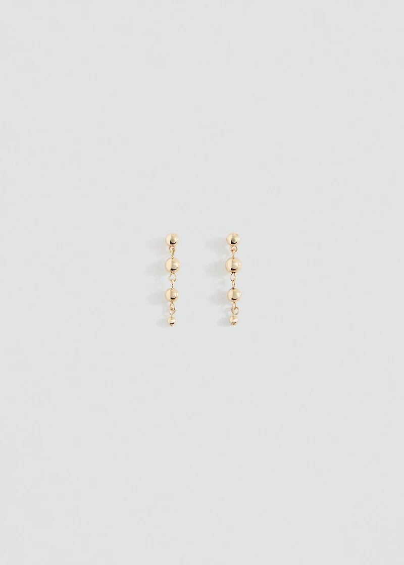 Beaded drop earrings