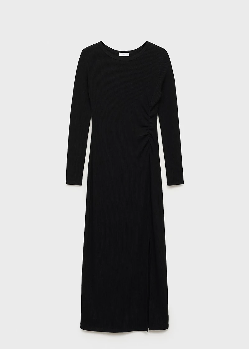 Long dress with side slit