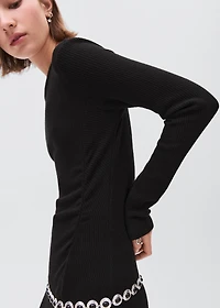 Long dress with side slit