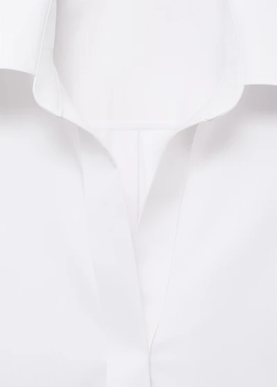 Shirt with concealed placket and collar