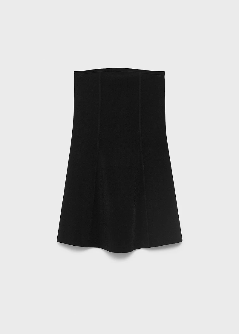 Strapless knitted top