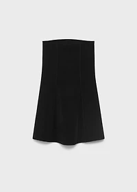 Strapless knitted top