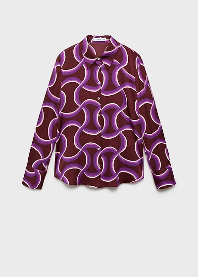 Shirt with abstract print