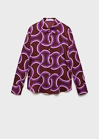 Shirt with abstract print