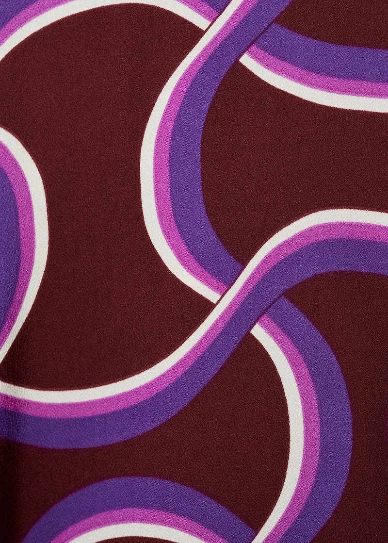 Shirt with abstract print