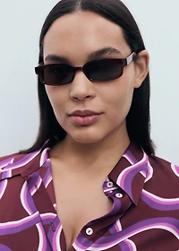 Shirt with abstract print