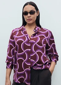 Shirt with abstract print
