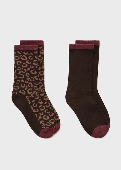 2 pack printed socks