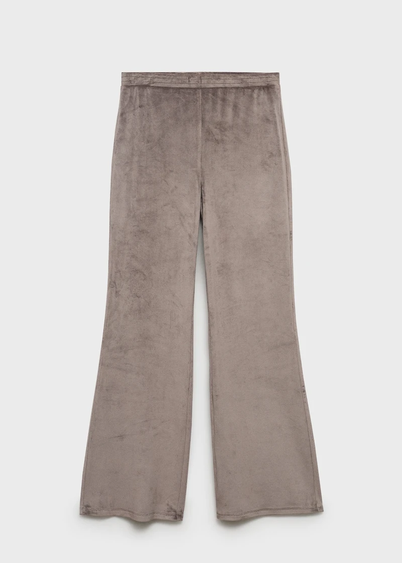 Soft-touch velour pants
