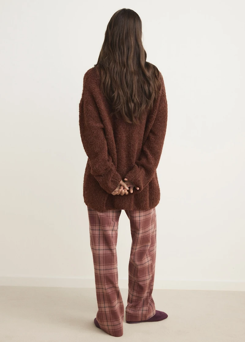 Bouclé turtleneck sweater