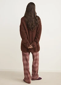 Bouclé turtleneck sweater