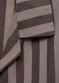 Woven striped pajama top