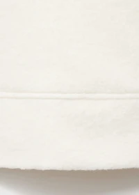 Cotton and wool cardigan with button fasteners