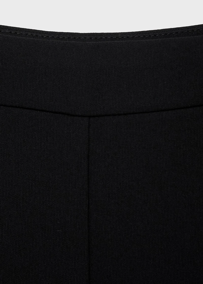 Straight mid-rise suit pants