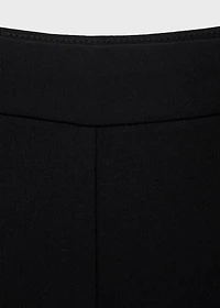 Straight mid-rise suit pants