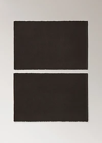 cotton placemat made from piqué-textured fabric