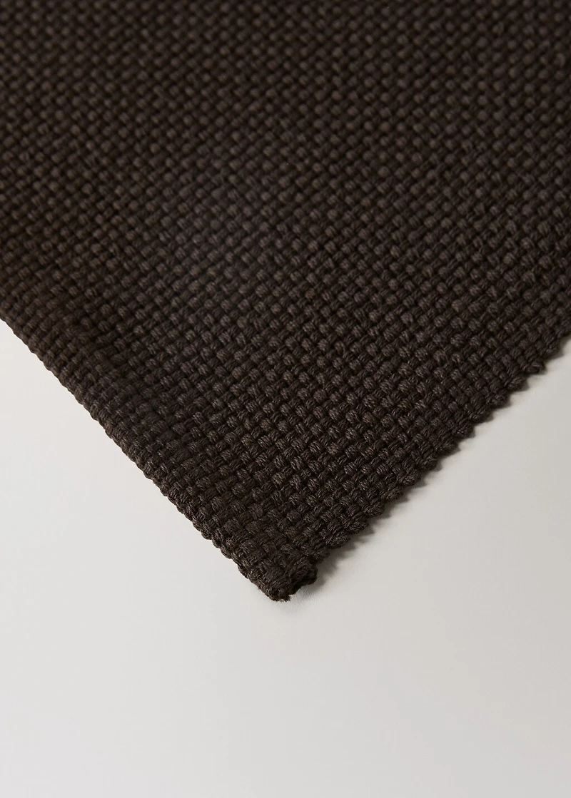 cotton placemat made from piqué-textured fabric