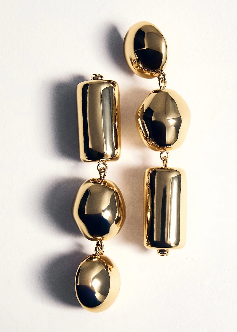 Metal pendants earrings