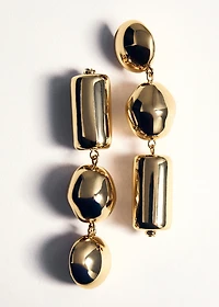 Metal pendants earrings