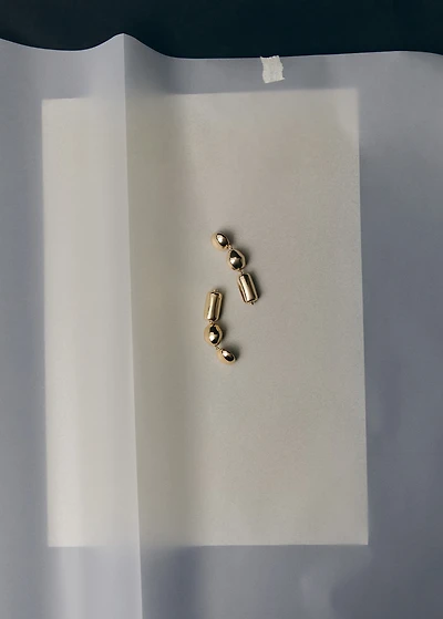 Metal pendants earrings