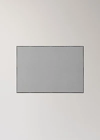 100% linen placemat with contrasting overlock stitching