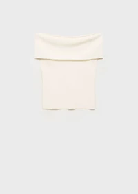 Strapless knitted top