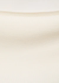 Strapless knitted top