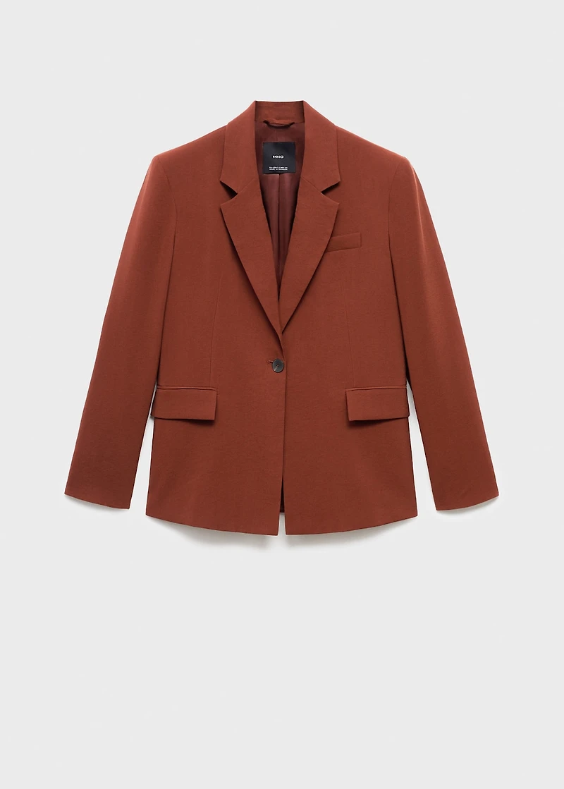 Modal suit blazer