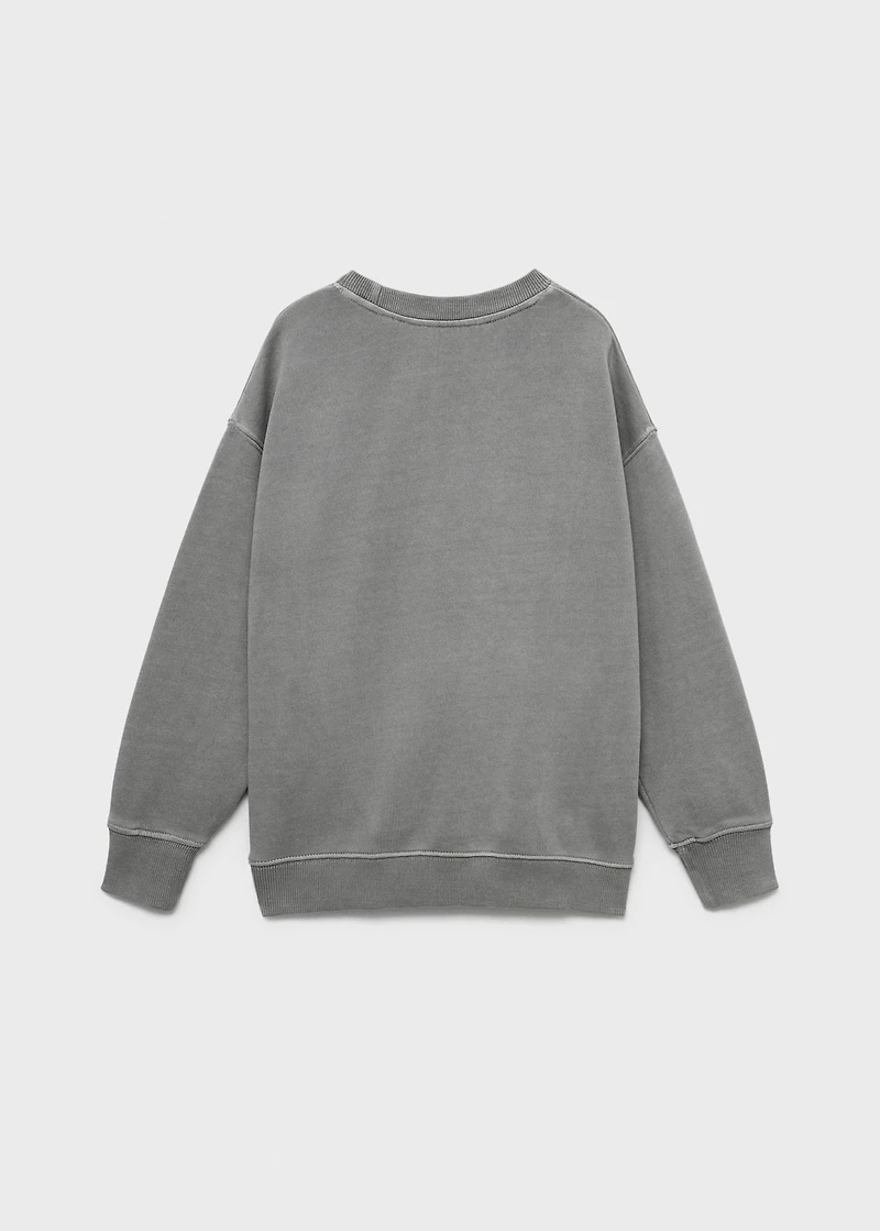 Printed cotton sweatshirt