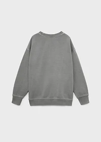 Printed cotton sweatshirt