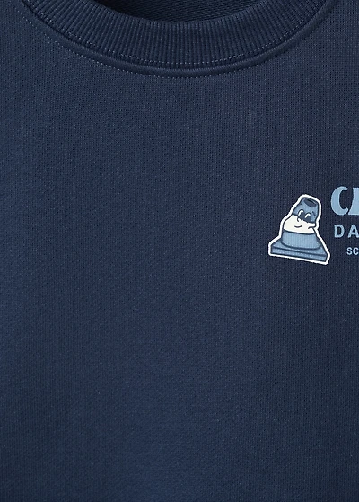 Printed cotton sweatshirt