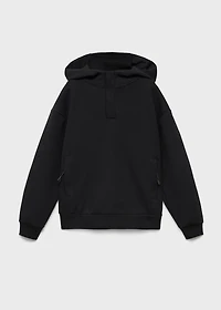 Interlocking cotton sweatshirt