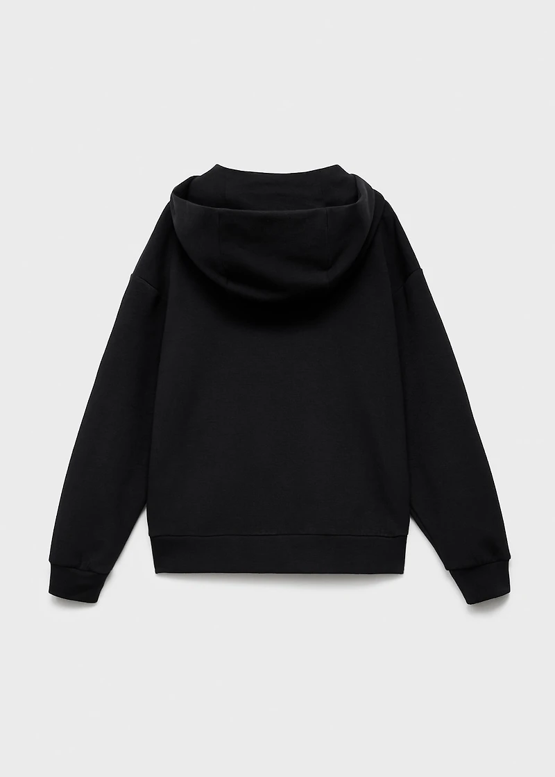 Interlocking cotton sweatshirt