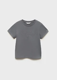 Embroidered cotton T-shirt