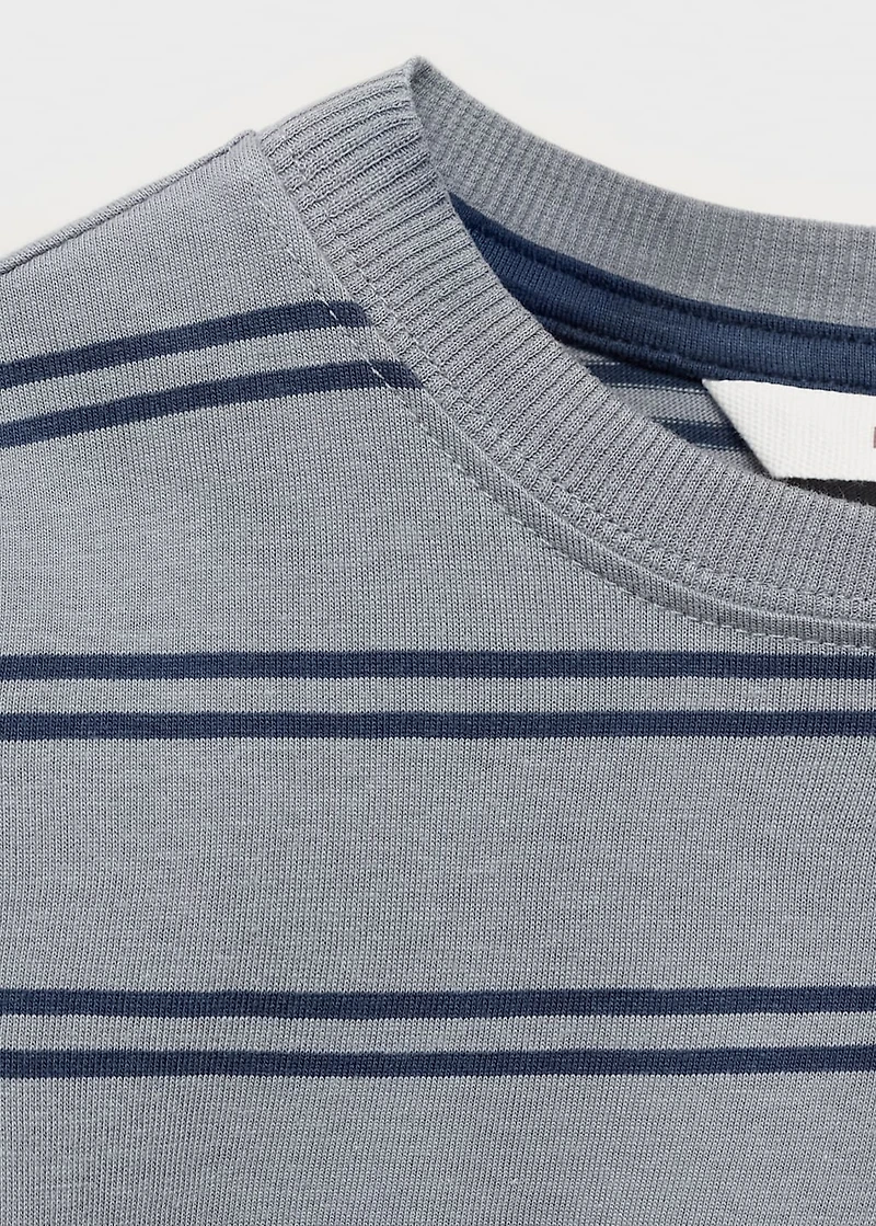 Chest-pocket striped T-shirt