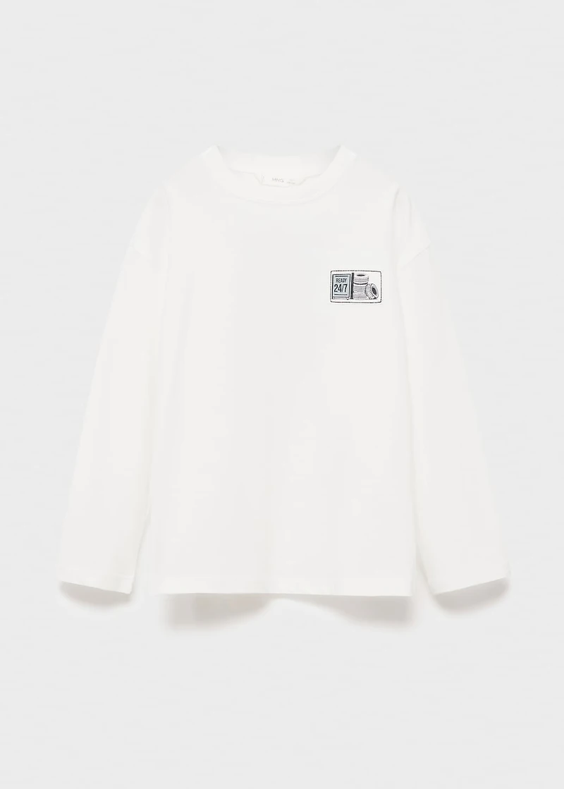 Printed long sleeve t-shirt