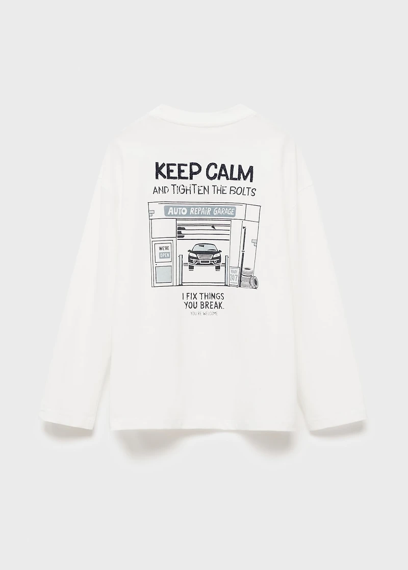 Printed long sleeve t-shirt