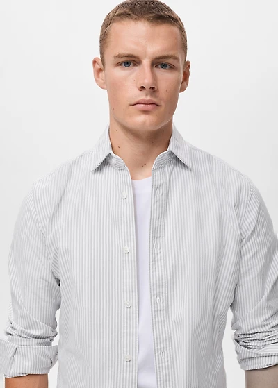 100% cotton kodak striped shirt