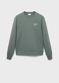 Printed cotton sweatshirt