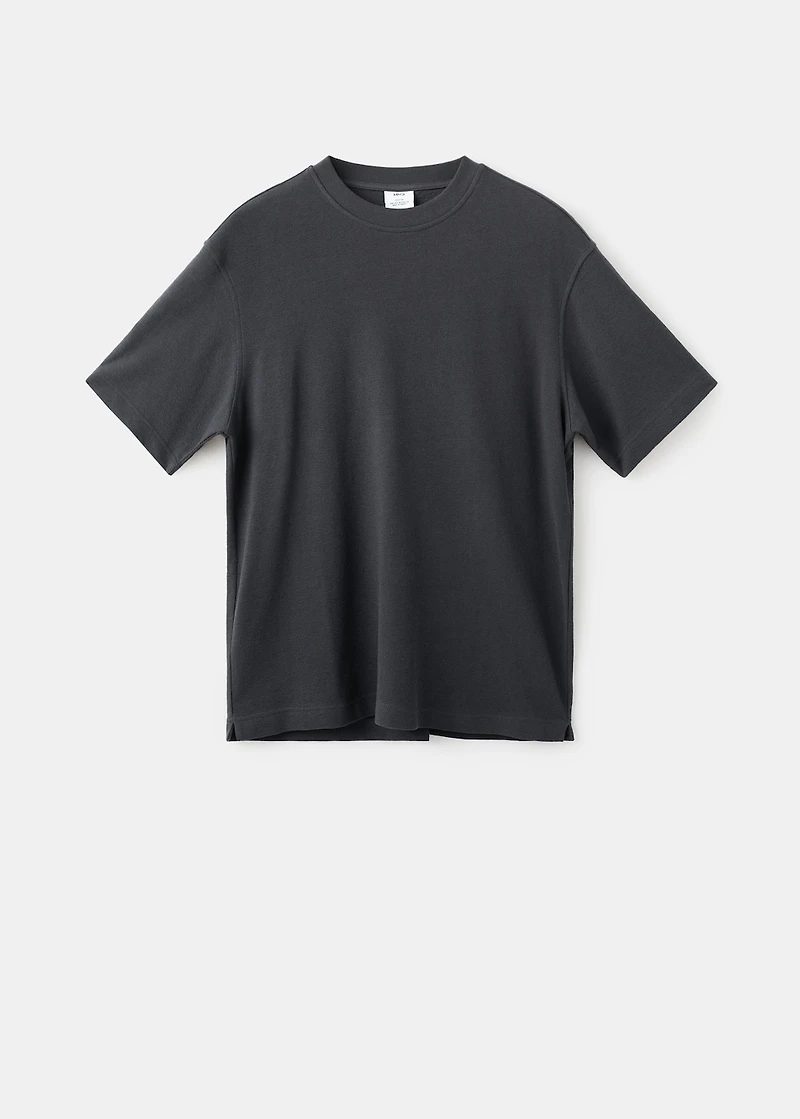 100% cotton relaxed-fit structured t-shirt