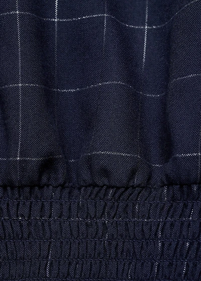 Lurex checked blouse