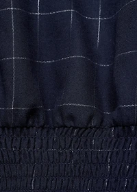 Lurex checked blouse