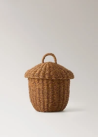 Children’s paper basket with acorn design