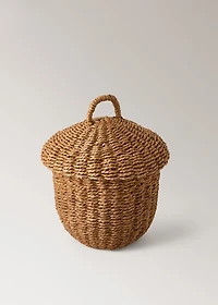 Children’s paper basket with acorn design