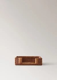 Rattan napkin holder